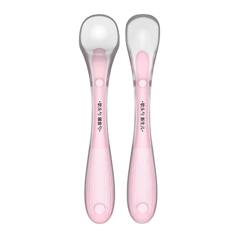 Cucharas de alimentos suplementarios cucharas de silicona de grado alimenticio cucharas blandas cubiertos infantiles cucharas de alimentación cucharas de alimentación cucharas de alimentación cucharas de alimentación cucharas