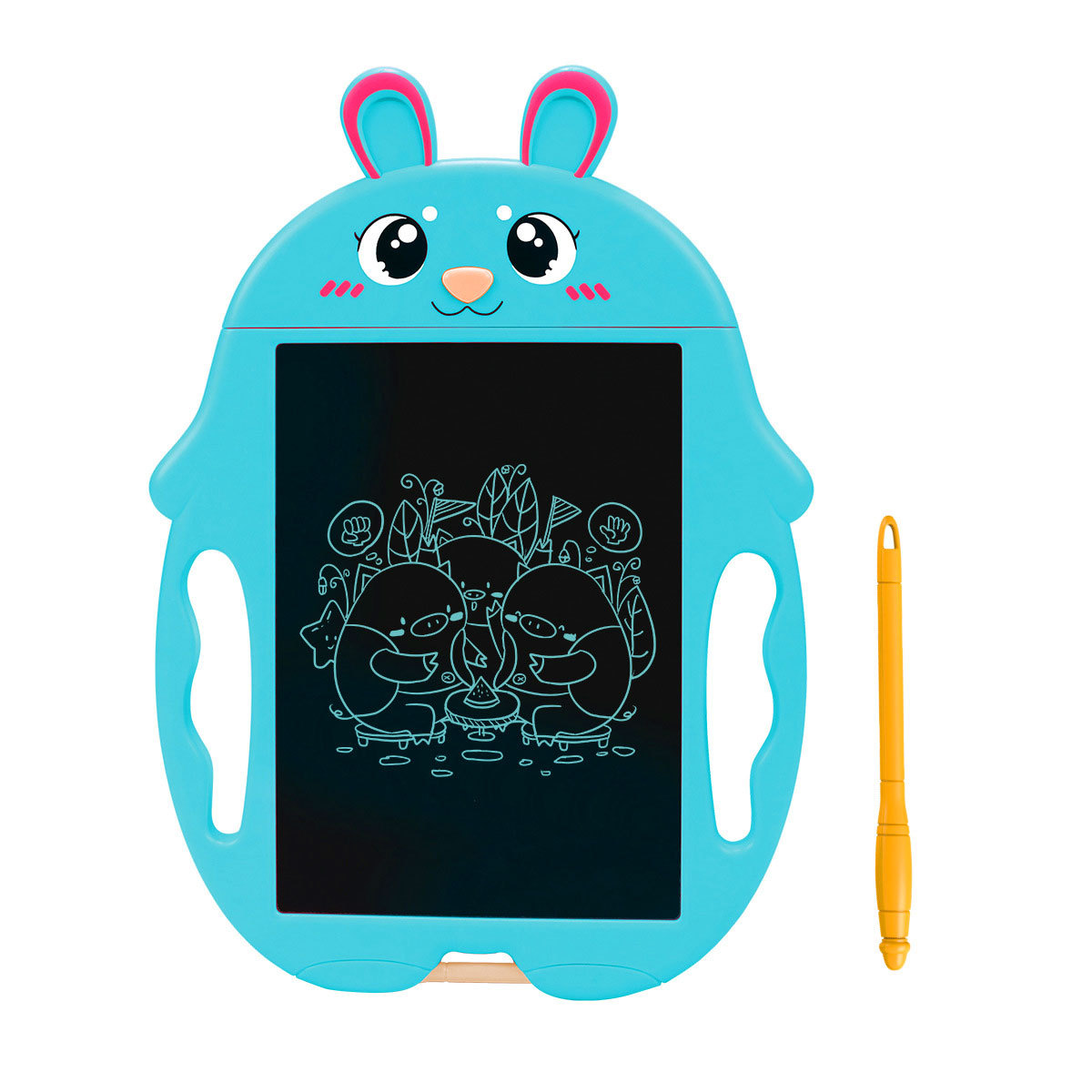 Qizhi educación temprana para niños de 9 pulgadas LCD pintura electrónica conejo tablero de escritura LCD tableta de dibujo
