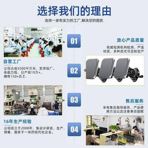 Creative strong magnetic ring car mobile phone holder magsafe rear iPhone patch-free car in-car holder