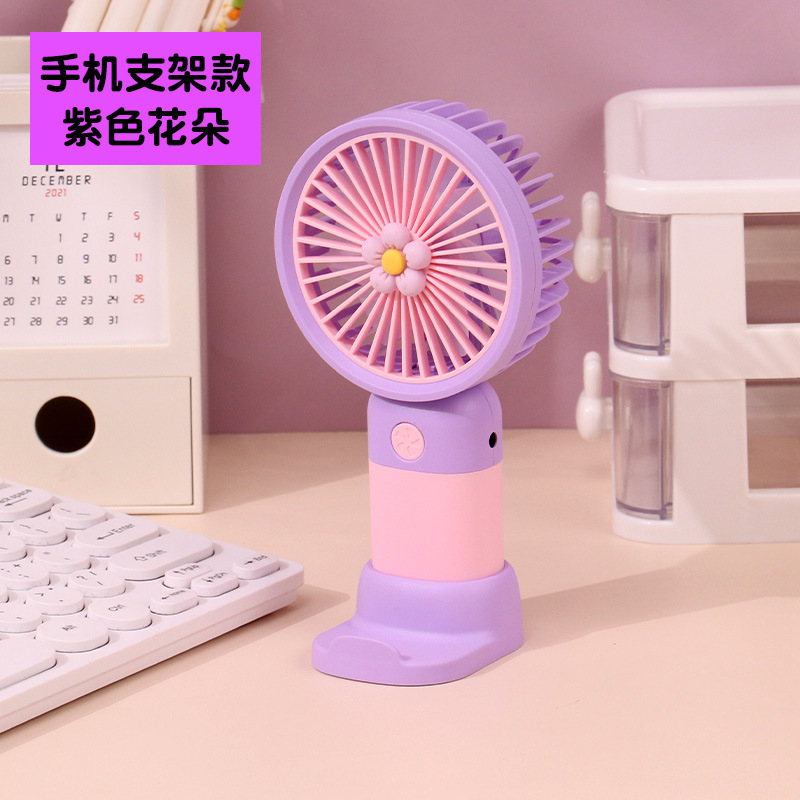 2025 新しいハンドヘルド小型ファン学生ギフト漫画かわいいポータブルデスクトップミニ USB 充電式ファン|undefined