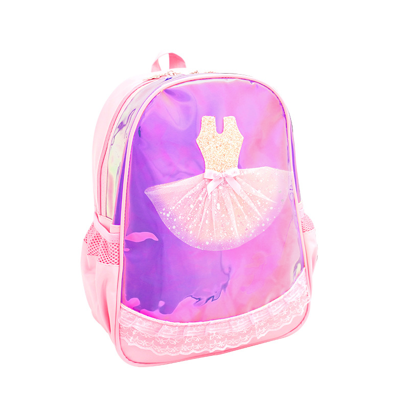 Bolsa de baile para niños nueva mochila de gran capacidad bolsa de almacenamiento de ropa de entrenamiento de ballet bolsa de baile láser para niñas