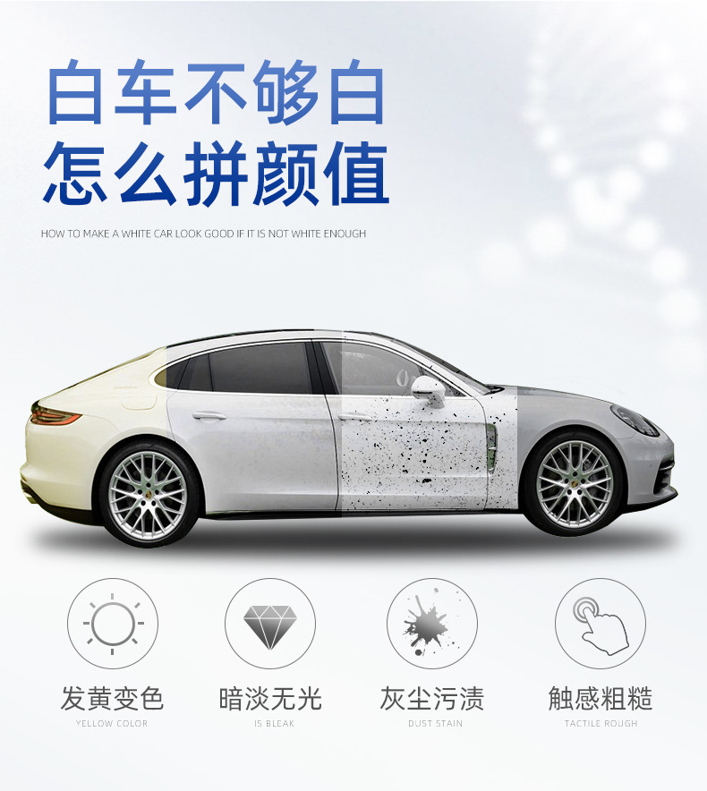Turtle Brand Car Wax Black and White Car Wash Wax Polishing Maintenance Universal Coating Scratch Polishing