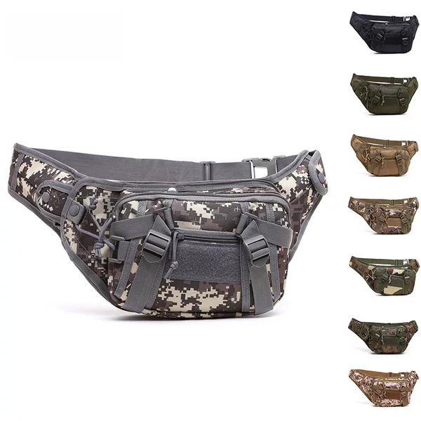 Waterproof Oxford Cloth Outdoor Multifunctional Waist Bag Military Fan Tactical Gun Holster Bag Men's Crossbody Bag Unisex