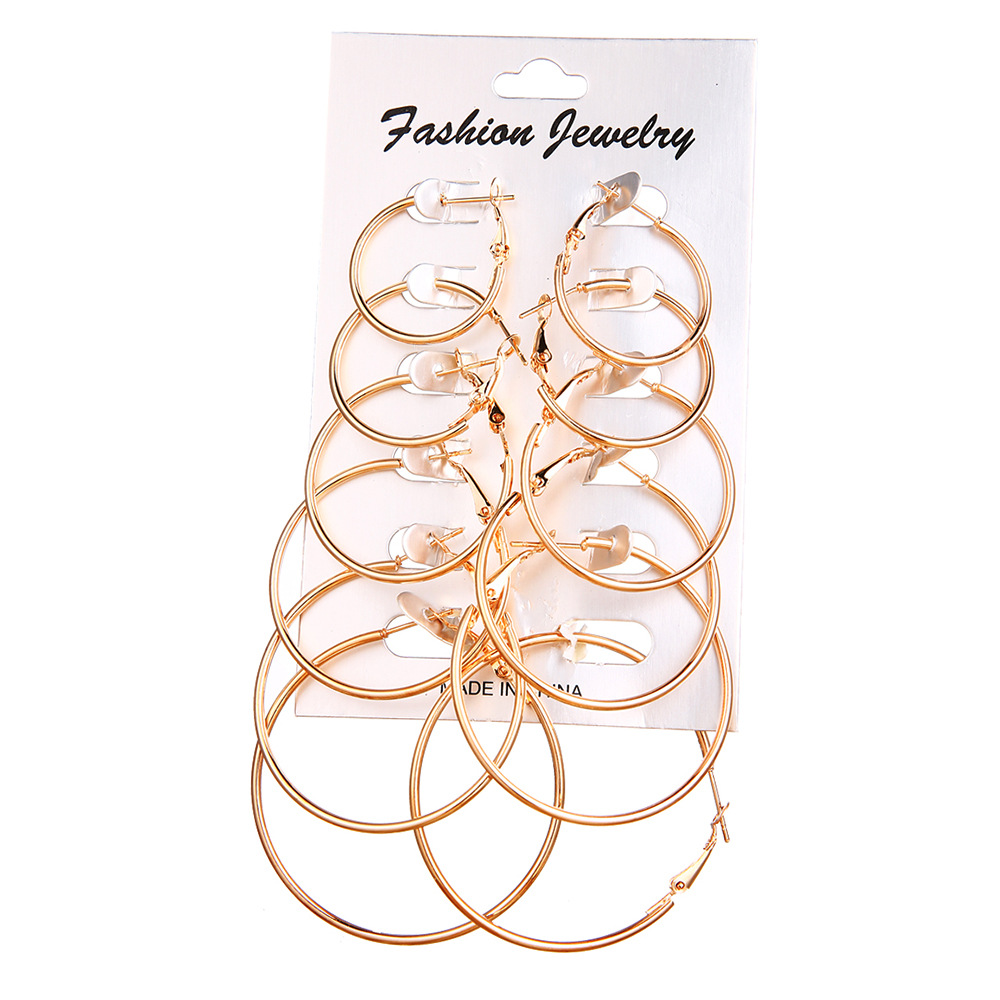 Earrings Classification 1 Set Quantity Holiday, Daily Occasion Simple Style Classic Style Solid Color Alloy Women's Earrings