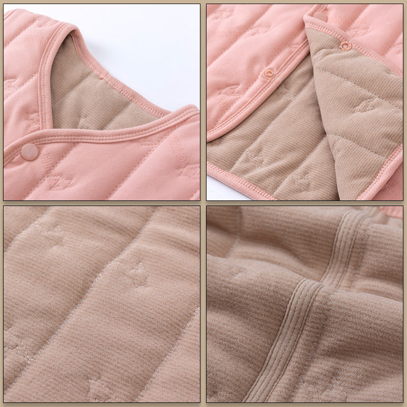 Chaleco cálido de otoño e invierno para niños más terciopelo engrosado nuevo estilo de base chaleco de algodón chaleco chaleco niños y niñas uniforme escolar artefacto