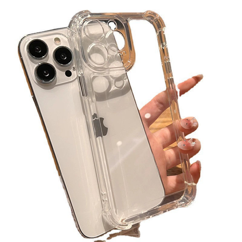 Apple совместимый прозрачный чехол для iPhone 16 Pro, акриловый чехол, защитные уголки, воздушный подушкой, iPhone 15, защитный чехол, iphone, защита от падения