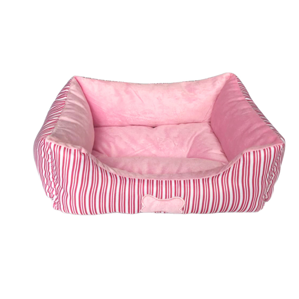 Cama para perro con estampado de huesos, colchón para mascotas, uso todo el año