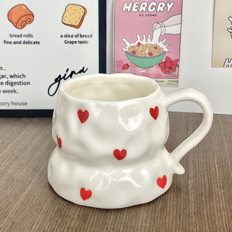 Taza de cerámica de color esmaltada, taza de regalo de regalo de cumpleaños, taza de agua, taza de café para pareja, taza personal