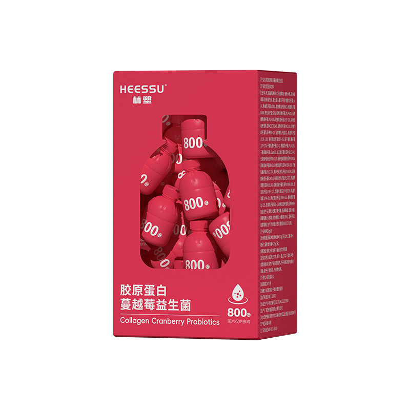 小红瓶胶原蛋白蔓越莓女性益生菌冻干粉成人复合富硒益生菌粉饮料|undefined