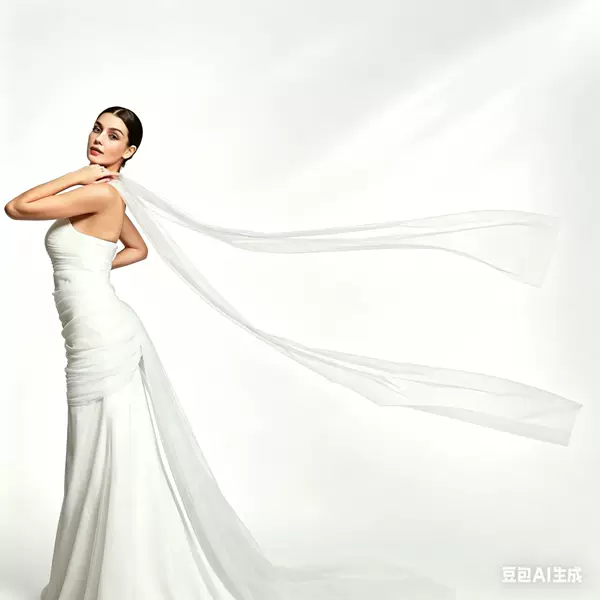 European and American Style Wholesale Bridal Wedding Mesh Shawl Ivory Black Cape Flowing Long Shawl Scarf