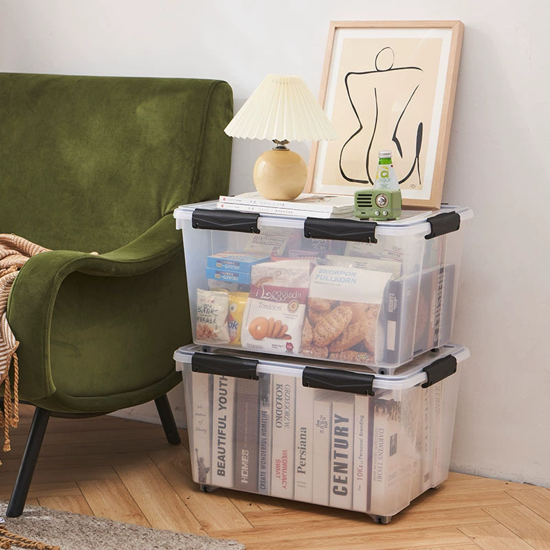 Индивидуальный герметичный ящик, большой пластиковый ящик для хранения с силиконовой уплотнительной полосой для отделки всякой всячины, влагостойкий и защищенный от насекомых ящик для хранения