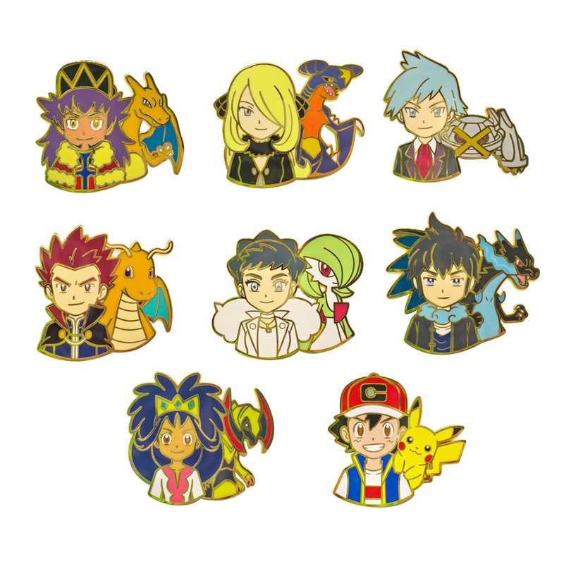Pokémon Master Metal Badge Japanese Anime Peripheral Accessories Backpack Decoration Brooch Pins