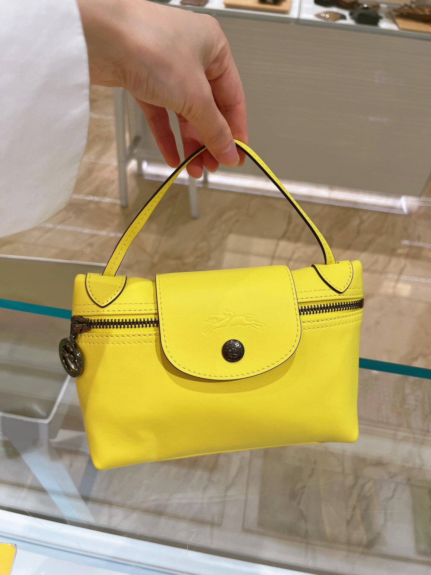 마작 가방 레몬 옐로우