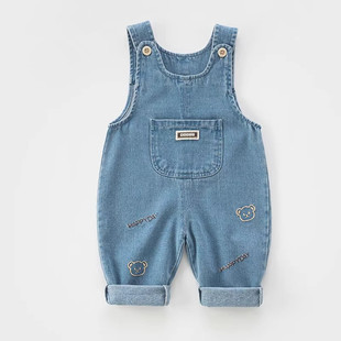 Overalls for Boys, Baby Jeans, Spring & Fall Styles, Casual Pants for Kidsren Aged 1 to 4 Years Old, Kidsren's Jumpsuits, Baby Pants, Trendy