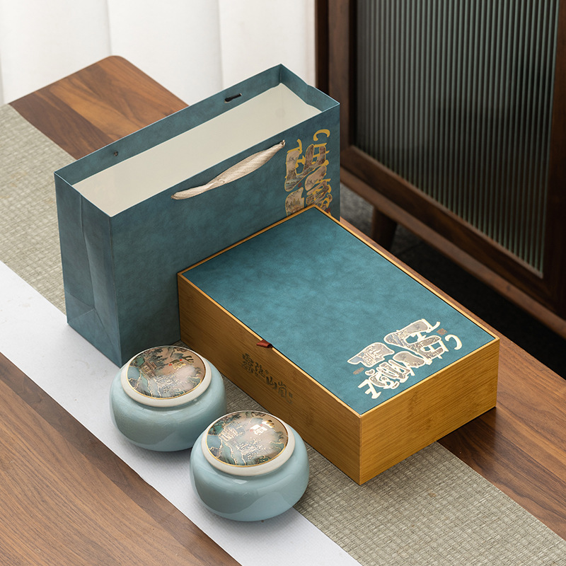 High-end tea can packaging gift box general half pound tea can ancient airtight can airtight tea can box wholesale