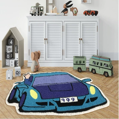 Avtomobil döşəmə paspasları, Floral Sports Car Home Bathroom - coupe-03-4060cm-water-absorbent-imitation-cashmere