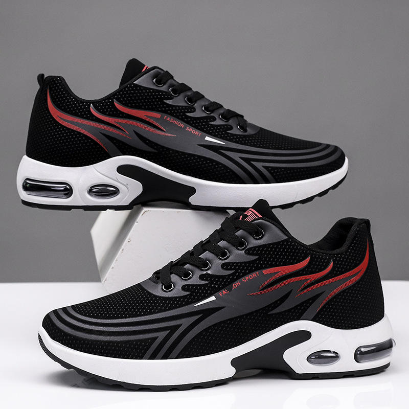 Nuevos zapatos deportivos para hombre, zapatos casuales transpirables de malla modernos y a la moda, zapatos para correr cómodos con suela blanda, zapatos casuales para hombre