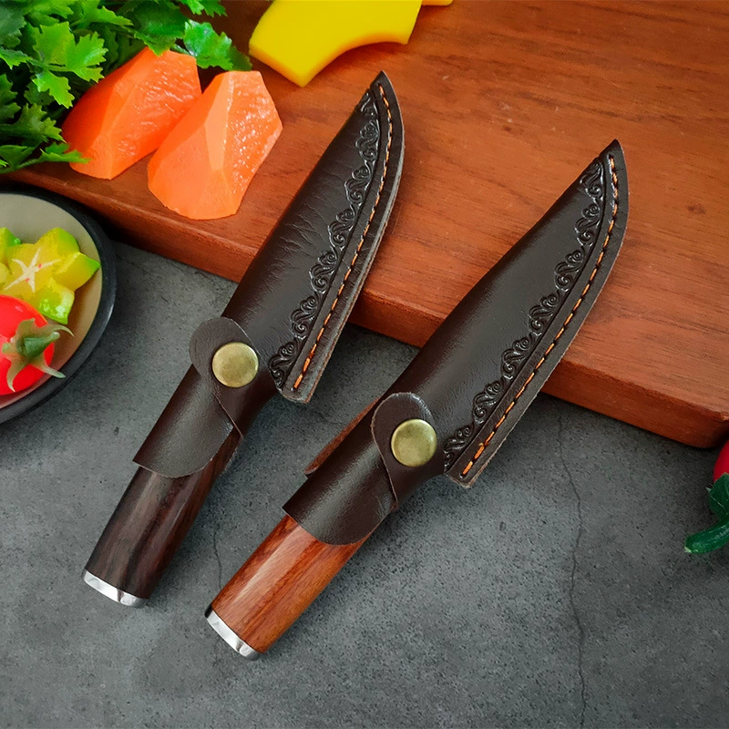 Нож для фруктов из дамасской стали для кухни, многофункциональный нож, ручной нож для мяса баранины из Внутренней Монголии, острый портативный нож