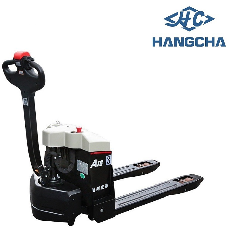 1.5吨2吨杭叉步行式全电动搬运车全自动托盘杭州叉车自行走地拖