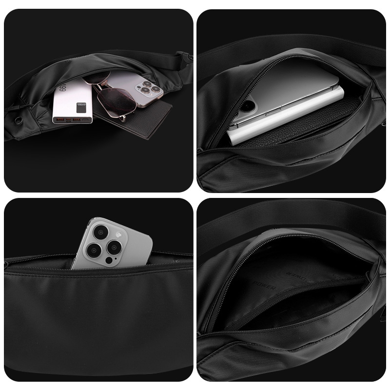 WEPOWER nuevo bolso de cintura transfronterizo, bolso de cintura deportivo, bolso de fitness, bolso de viaje, bolso de teléfono móvil, bolso de pecho, bolso de tramo inclinado, bolso de pecho