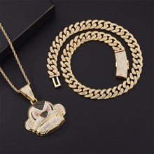 长款毛衣链满钻猴子动物新款吊坠饰品项链小众霸气百搭首饰配件