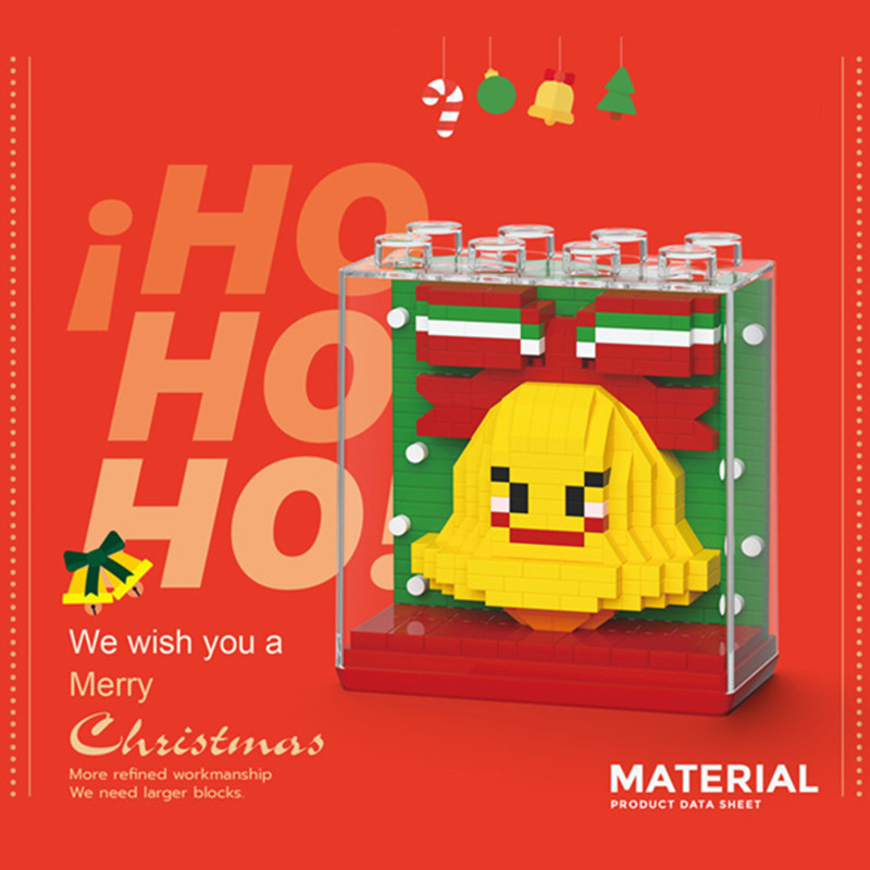 Bloques de construcción de Navidad de Chao Le Chuang 8984-8989 Árbol de Navidad de micropartículas ensamblado juguetes educativos para niños al por mayor transfronterizo