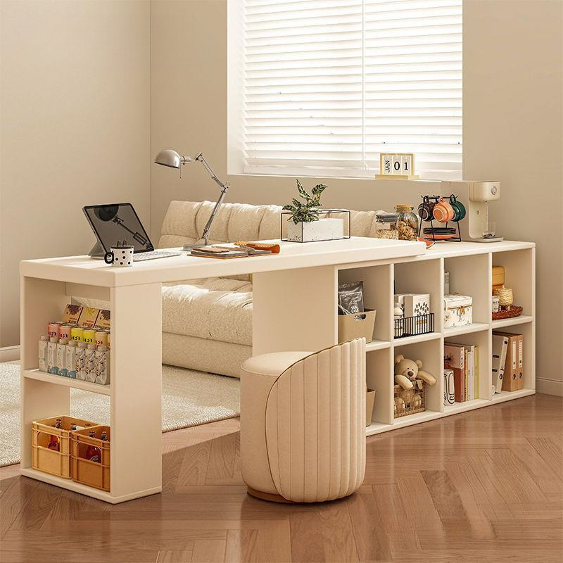 Office Computer Desk Bedroom Solid Wood L-shaped Corner Dressing Table for Girls Bookcase Integrated Corner Desk Learning Table
