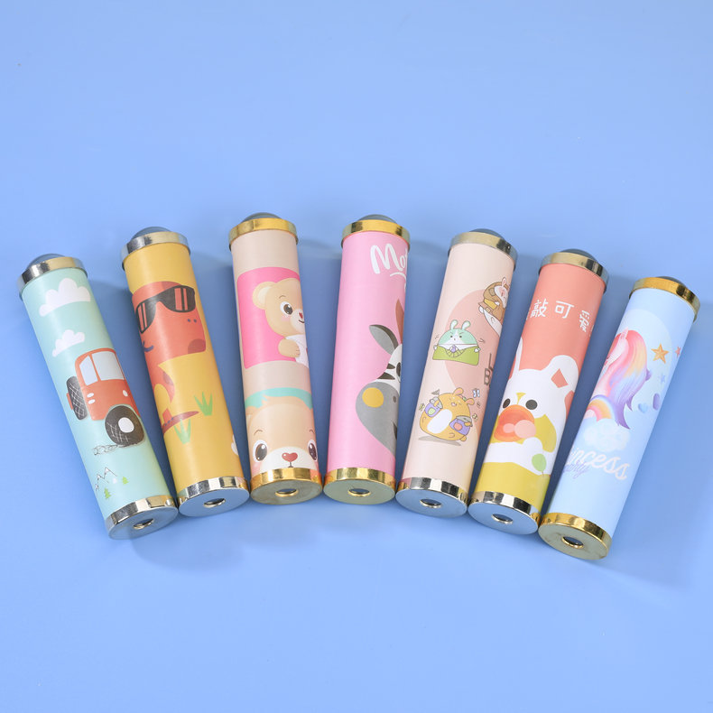 재고 인 스타일 만화 회전 귀여운 만화경 부모-자식 대화 형 재미있는 장난감 아이들의 향수 과학 및 교육 장난감