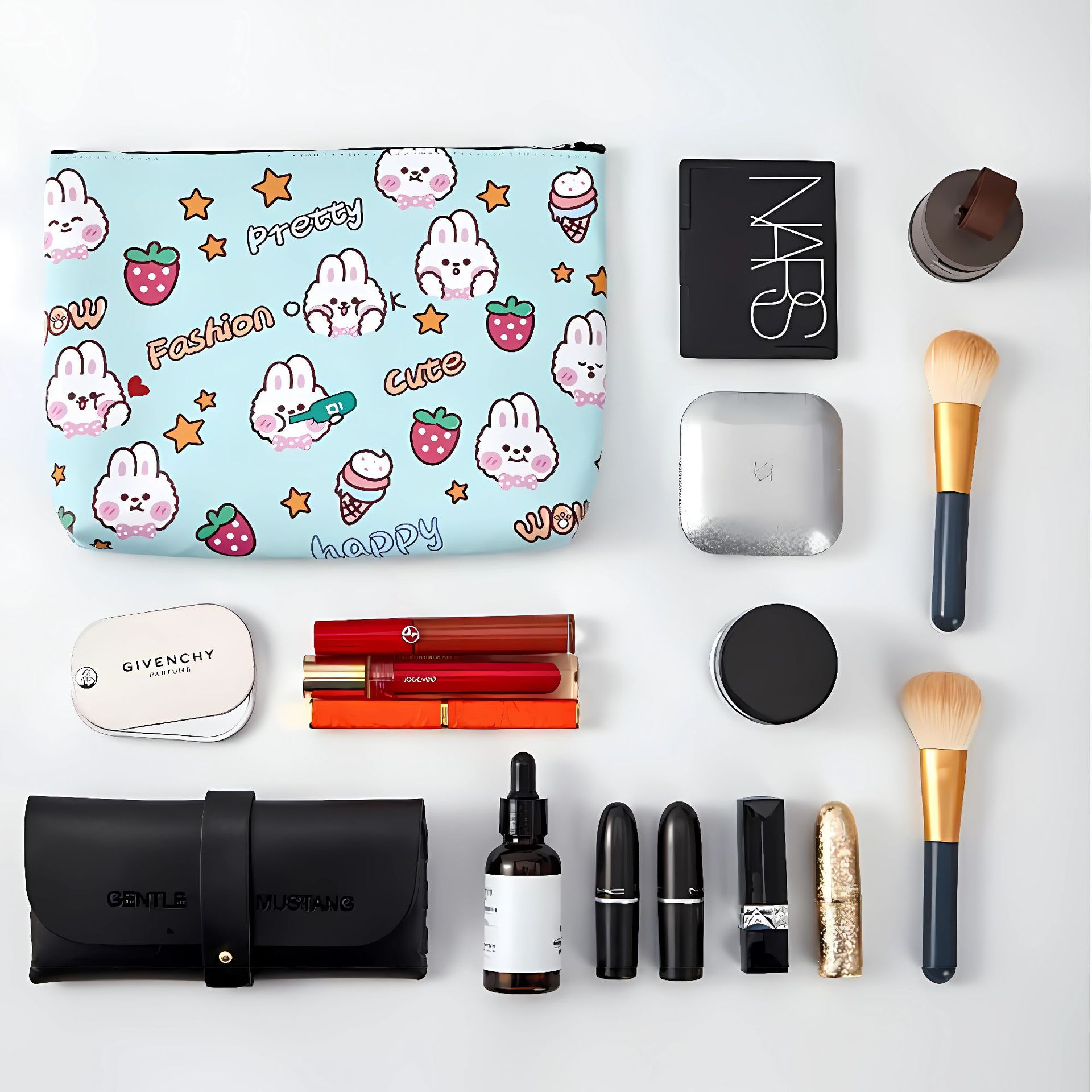 Dopamina transfronteriza explosión de cuero PU versión completa lindo oso bolsa de almacenamiento impermeable bolsa de maquillaje portátil