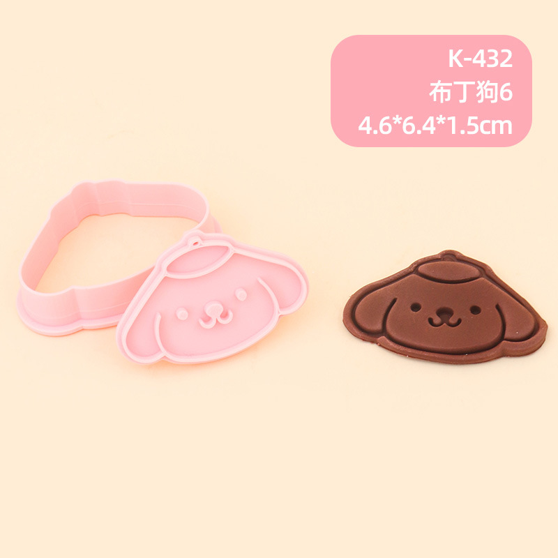 Red de celebridades con el mismo modelo de molde de galleta de mantequilla Sanrio, linda herramienta de horneado de prensa tridimensional de bricolaje para el hogar image 21