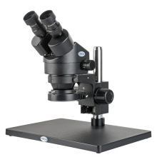 批发双目大平台立体显微镜3.5X-90X连续变倍镜头高眼点大视场目镜