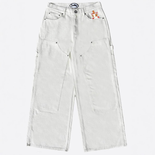 2025 Cross-border European and American jeans high waist straight tube loose work pants casual long pants personality trend pants 