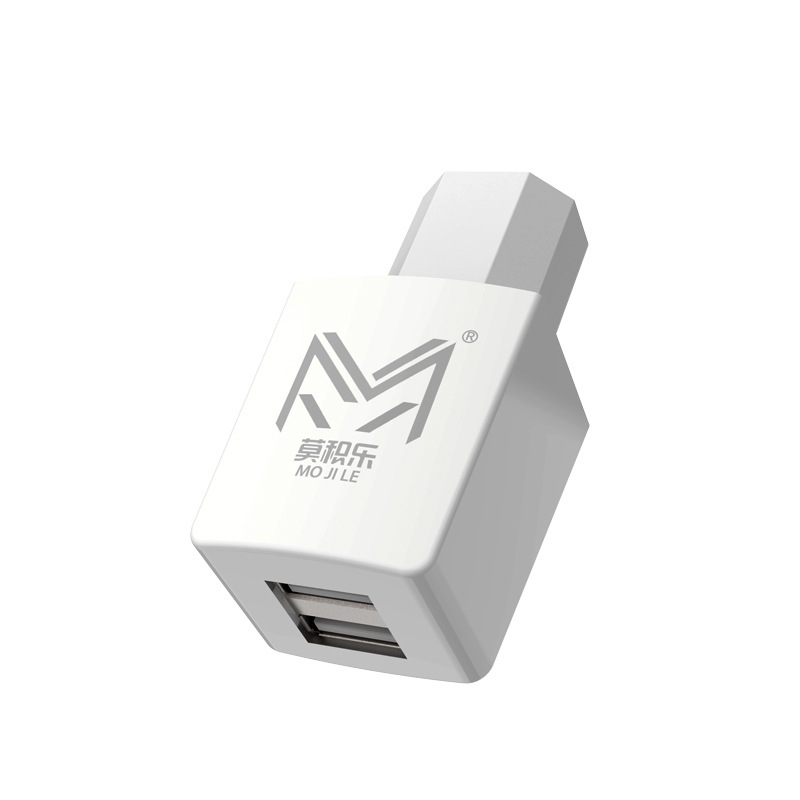 源头工厂电动车5V1A手机充电器 骑行户外双口USB插头快充转换器|undefined