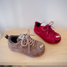 2025冬季新款童鞋男童软底舒适运动休闲鞋韩版加厚保暖女童阿甘鞋