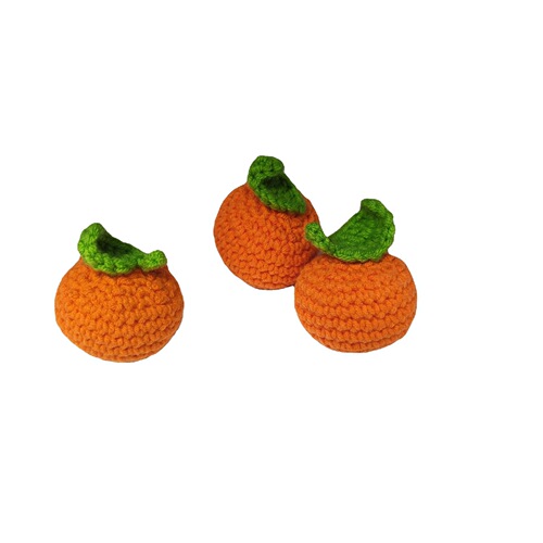 Hand-knitted Orange Future is Bright Keychain Ornament Car Bag Decorative Creative Gift Gift Wholesale