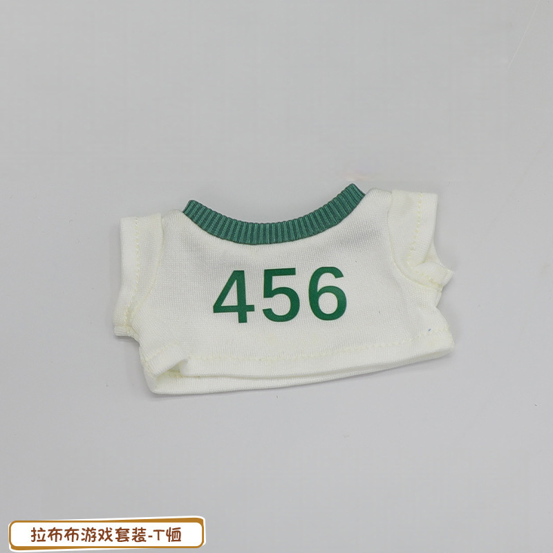 labubu休闲游戏套装潮流盲盒挂件公仔多巴胺衣服17cm拉布布娃衣|undefined