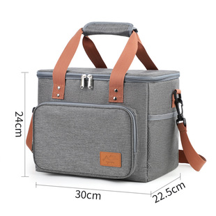 Amazon Cross-Border Portable Lunch Bag Oxford Cloth Thickened Aluminum Foil Large Capacity Picnic Bag Fresh-Keeping Ice Bag Insulation Bag