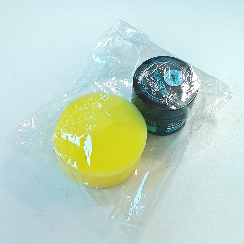 가죽케어 클리닝크림 [1박스-50g] + 스펀지 (투명 OPP백에 포장)