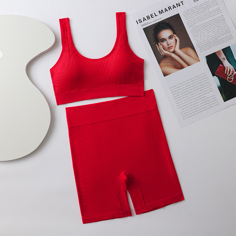 레드 세트 (재킷 + 바지)