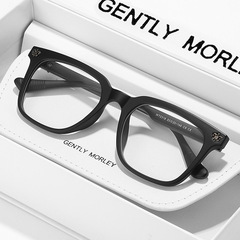 磨砂黑武士眼鏡框男近視可配度數黑框大臉日系黑色超輕眼睛72318