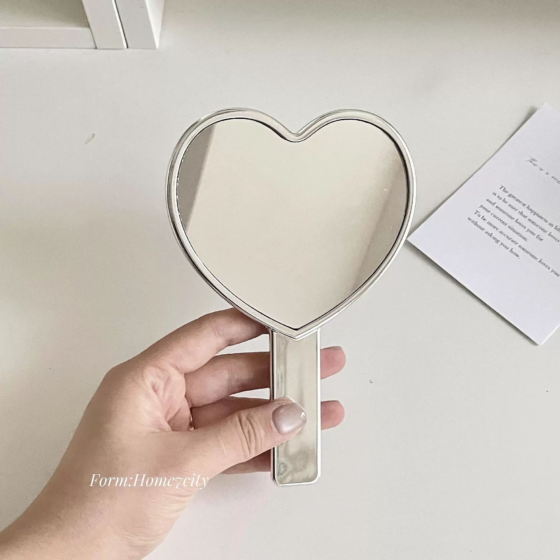 Riper Advanced Love Ручка Зеркало Ручка Рука Зеркало Детали Макияж Зеркало Сетка Красный