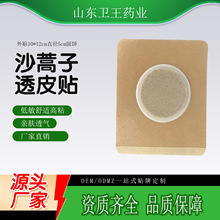沙蒿子透皮贴源头厂家圆形现货批发外敷三伏穴位贴沙蒿子饼