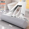 28cm strengthened [pairing rod] Folding cotton mop (2 heads in total)