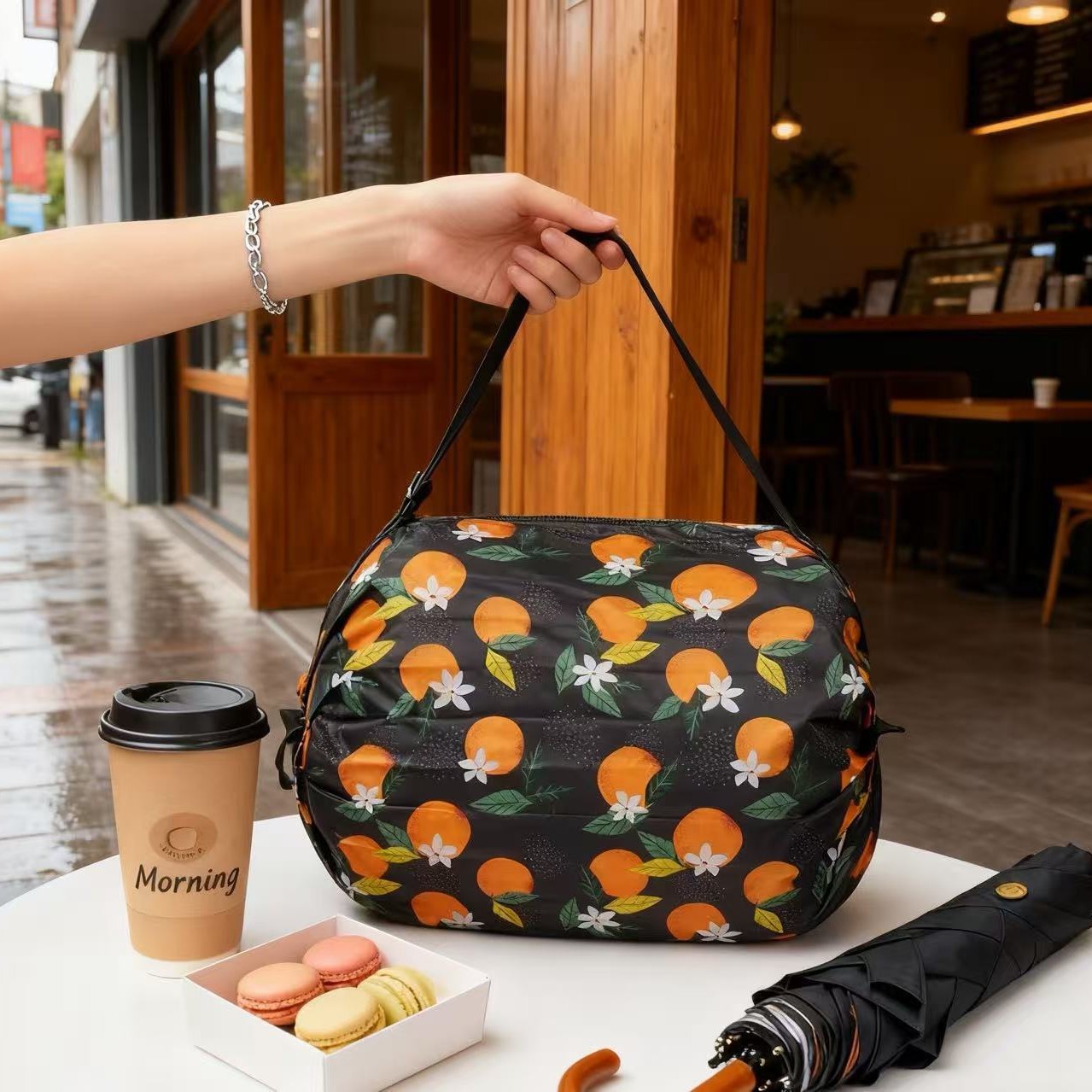 황살구 접이식 아코디언 가방 50*35CM