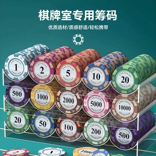 Набор чипов для покера Texas Hold'em полный комплект глина заплатка тип мацгон комната для карточной игры корона стиль чип монета