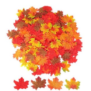 Amazon's Hottest Simulated Maple Leaf Mixed Color Wedding Scene Seasonal Halloween Christmas Decoration Props