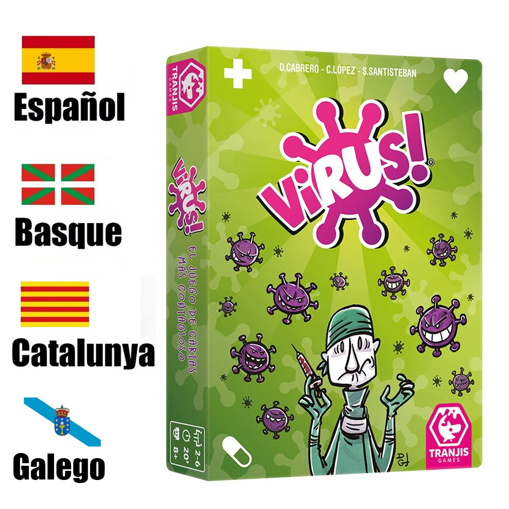 Эксклюзивная трансграничная карта вирусной инфекции, интерактивная игрушка, испанская семейная игра для вечеринок, в наличии