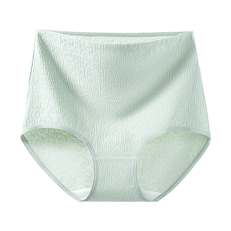 Ropa interior de algodón puro para mujer, cintura alta, abdomen, caderas, talla grande, ropa interior de algodón triangular de mm gordo, refrescante y sin costuras
