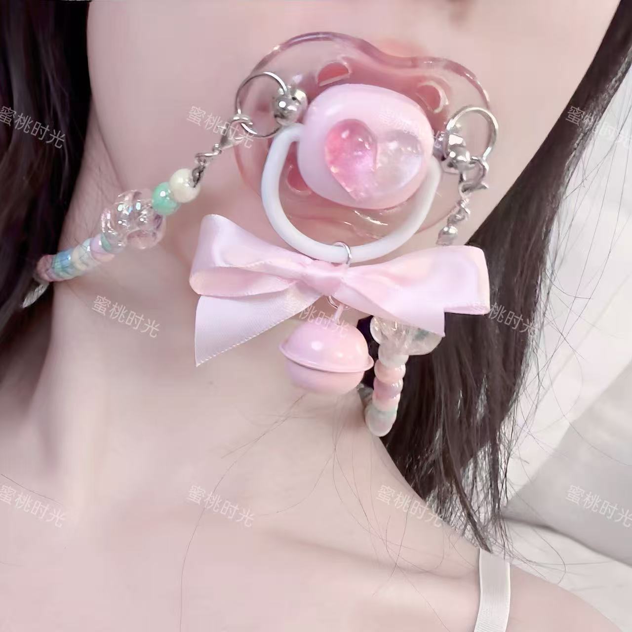 Original Cute Adult Pacifier Bell Mouth Ball Silicone Mouth Plug Couple Bed Training Toys and Supplies