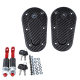 Car modification D1 engine cover lock invisible anti-theft engine cover lock black racing car head cover lock with Lock Universal